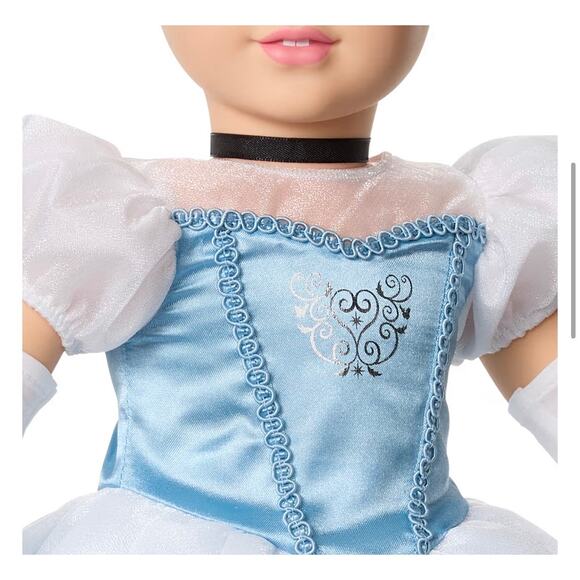 NEW American Girl Disney Princess CINDERELLA 18" DOLL + Gown Glass Slippers BOX - Picture 5 of 16